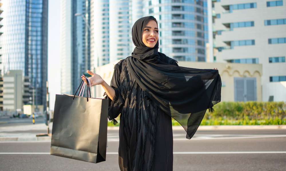 Woman in abaya